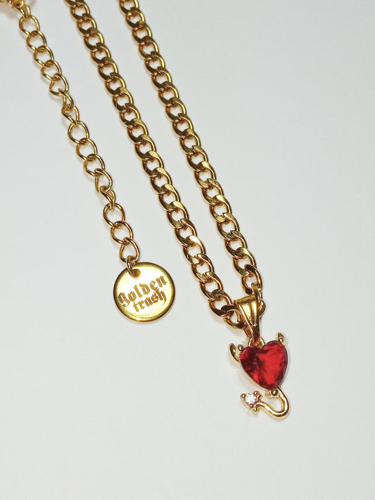 Devil Heart Necklace
