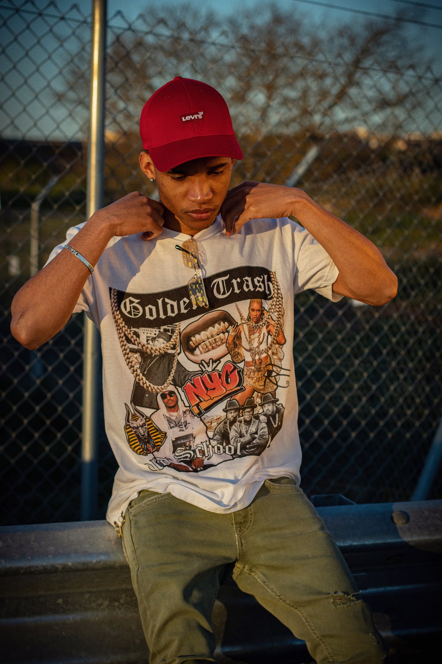 Camiseta estampada Gold School